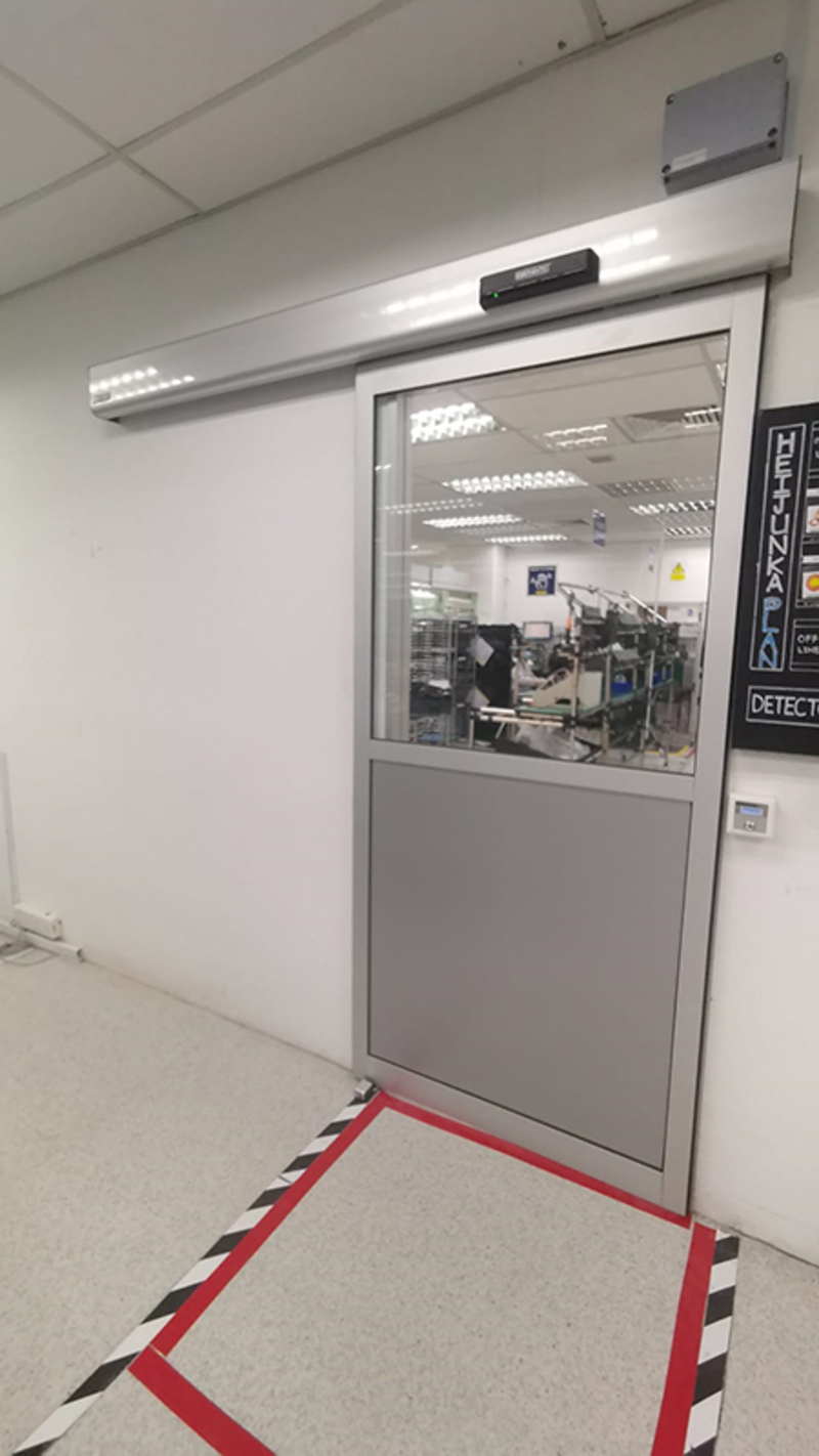Flextronics Cleanroom Auto Sliding Door
